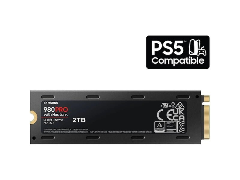 SAMSUNG 980 PRO WITH HEATSINK PCIE 4.0 NVME SSD 2TB thumbnail 2