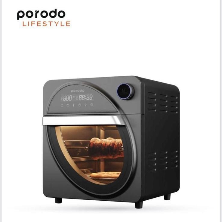 PORODO LIFESYTLE DUAL MODE TOUCH CONTROL AIR FRYER OVEN WITH ADVANCED AIR FLOW CIRCULATION 14.5L -BLACK thumbnail 2