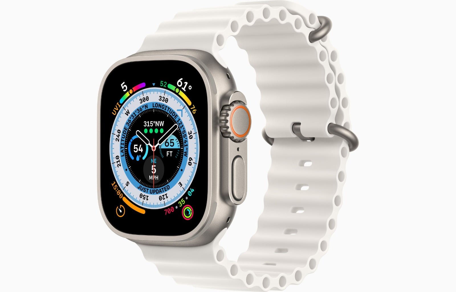 APPLE WATCH ULTRA 49MM TITANIUM WHITE OCEAN thumbnail 2