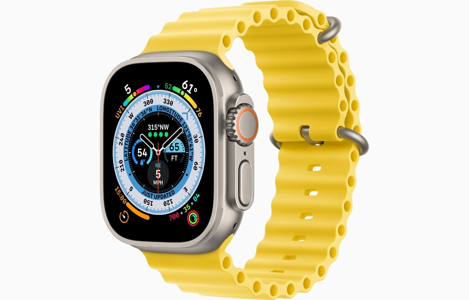 APPLE WATCH ULTRA 49MM TITANIUM YELLOW OCEAN thumbnail 2