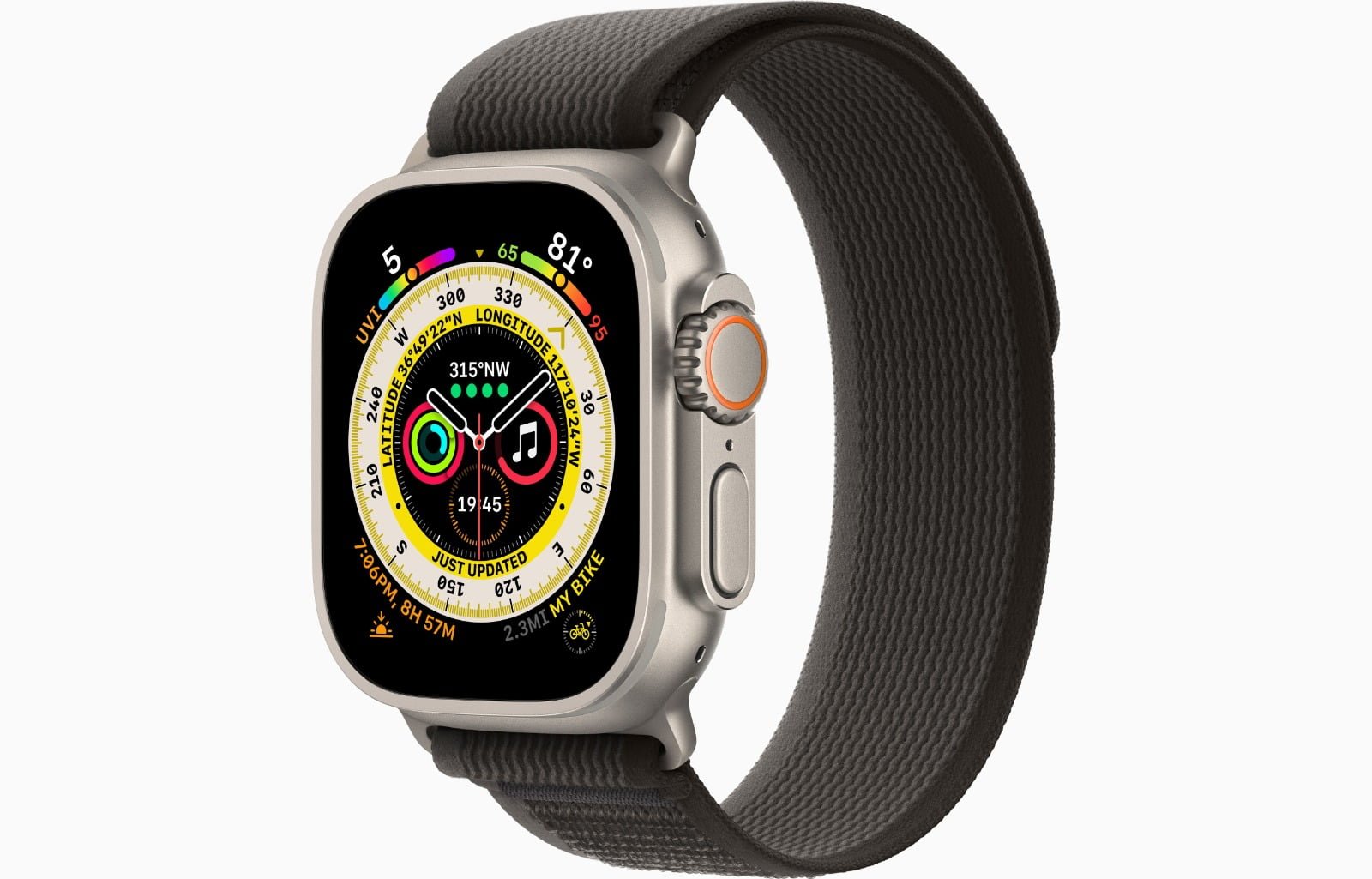 APPLE WATCH ULTRA 49MM GPS + CELLULAR TITANIUM CASE BLACK/GRAY LOOP thumbnail 2