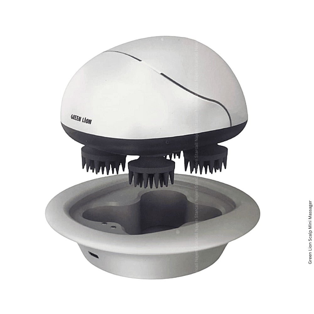 GREEN LION SCALP MINI MASSAGER 750MAH 5W WHITE GNSMINIMSWH thumbnail 2