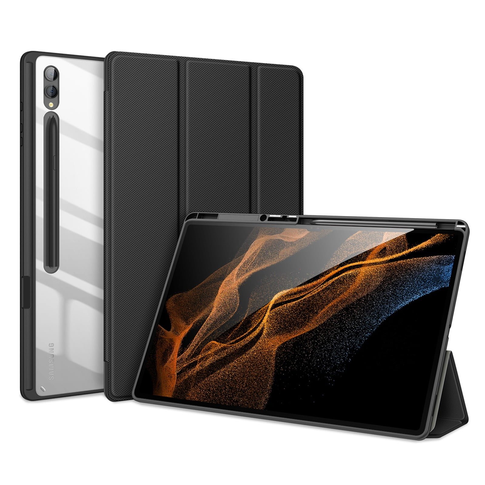 DUXDUCIS SAMSUNG GALAXY TABS9 ULTRA TOBY CASE BLACK TOBY-0173 thumbnail 2