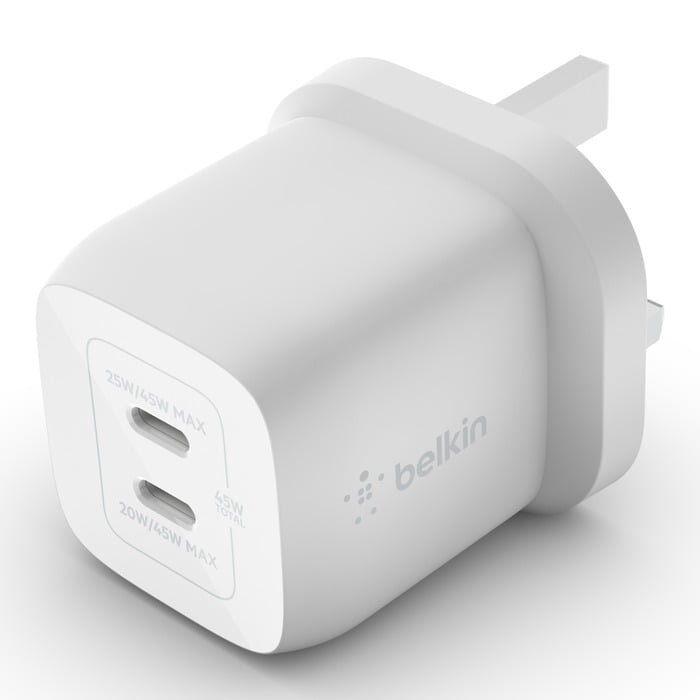 BELKIN BOOST CHARGE PRO 45W DUAL WALL CHARGER thumbnail 2