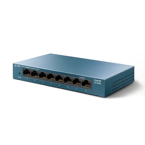 TP-LINK LITEWAVE 8-PORT GIGABIT DESKTOP SWITCH TL-LS108G thumbnail 2