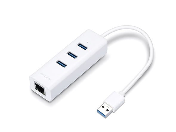 TP-LINK USB 3 PORT HUB EATHERNET ADAPTER UE330 thumbnail 2