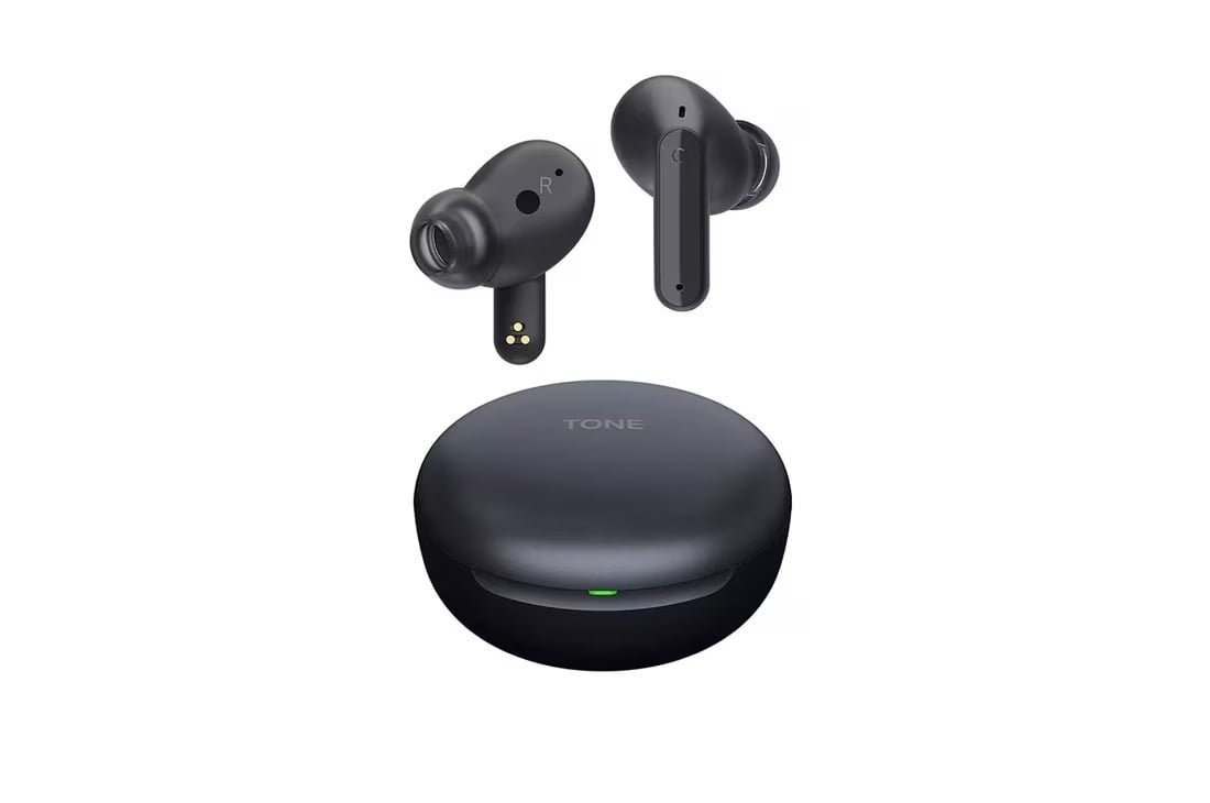 LG TONE FREE ENHANCED ACTIVE NOISE CANCELLING TRUE WIRELESS BLUETOOTH BLACK FP5 thumbnail 2
