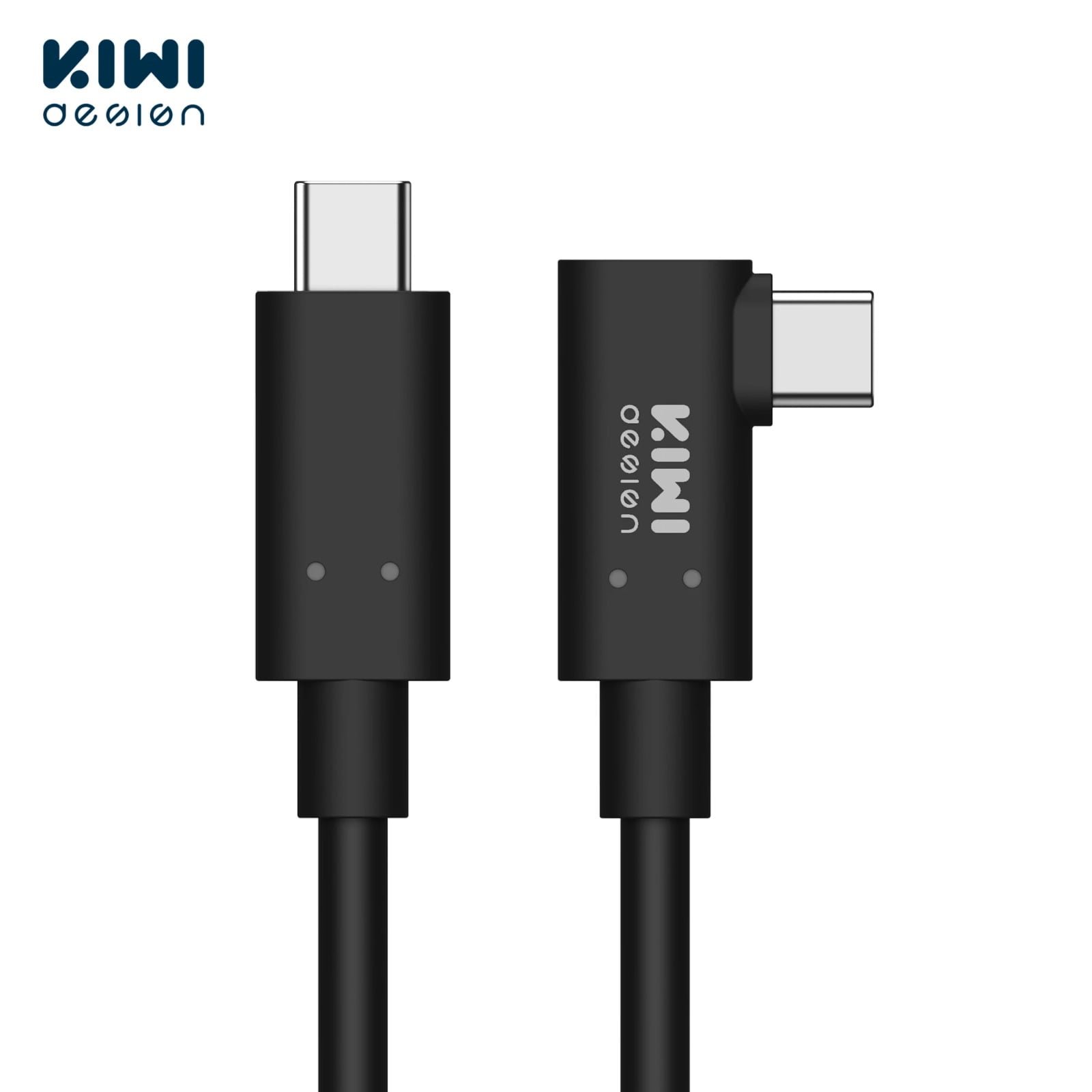 KIWI DESIGN LINK FIBER OPTIC CABLE COMPATIBLE WITH QUEST 2 TYPE C TO TYPE C 5M BLACK QC-9 HJT-391 thumbnail 2