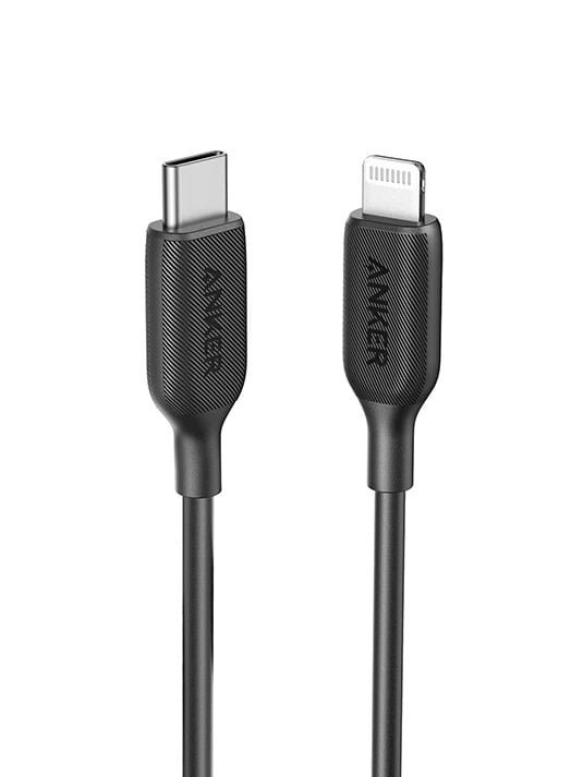 ANKER POWERLINE III USB-C TO LIGHTNING 2.0 CABLE 6FT BLACK/WHITE thumbnail 2
