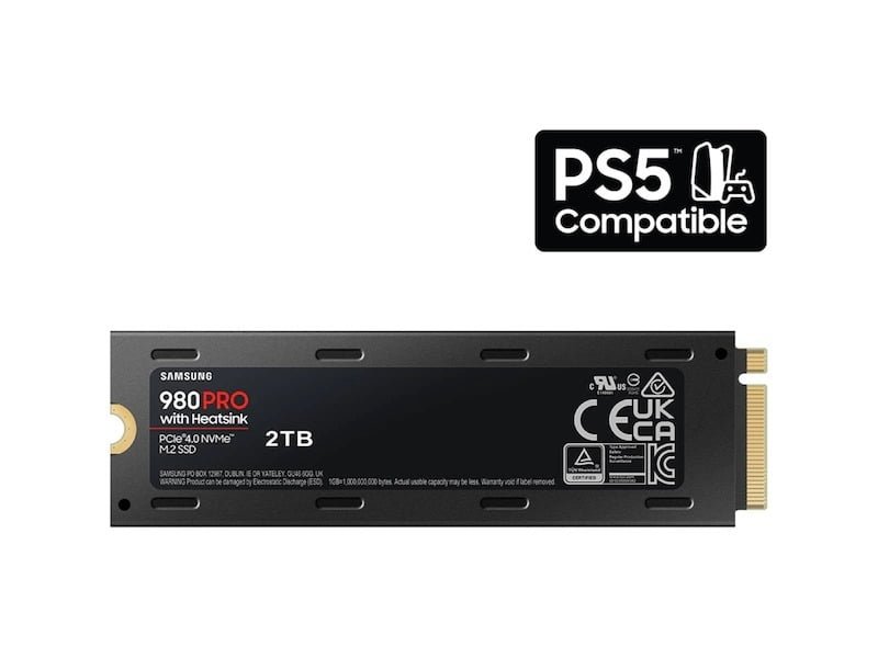 SAMSUNG 980 PRO 2TB NVME INTERNAL SSD WITH HEATSINK BLACK MZ-V8P2T0CW thumbnail 2