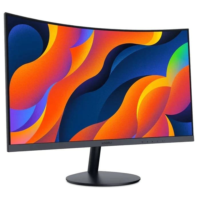 KOORUI 24-INCH FHD 1080P 60HZ CURVED MONITOR BLACK 24N5C thumbnail 2