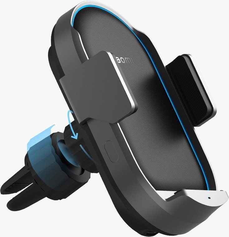 Mi Xiaomi 50W Wireless Car Charger - Fast Charging in Black thumbnail 2