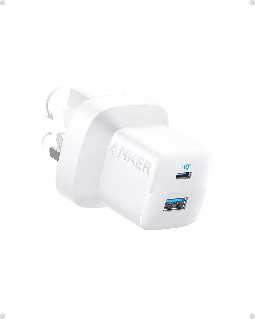 Anker 323 Charger with 310 USB-C to Lightning Cable 3 ft White B2331K21 thumbnail 2