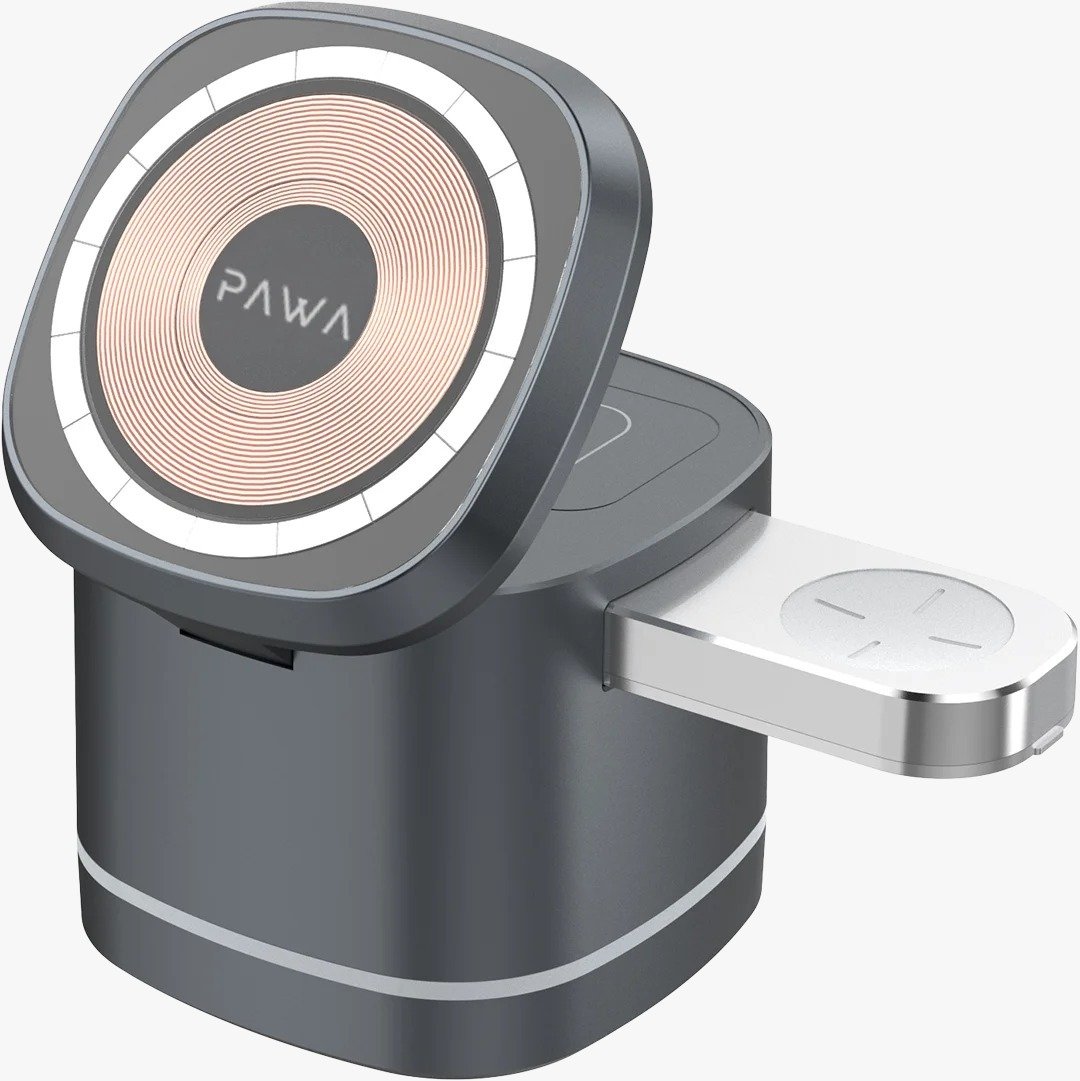 PAWA Cube 3-in-1 Magnetic Multi Charger PW-MG31IPWA-BK thumbnail 2
