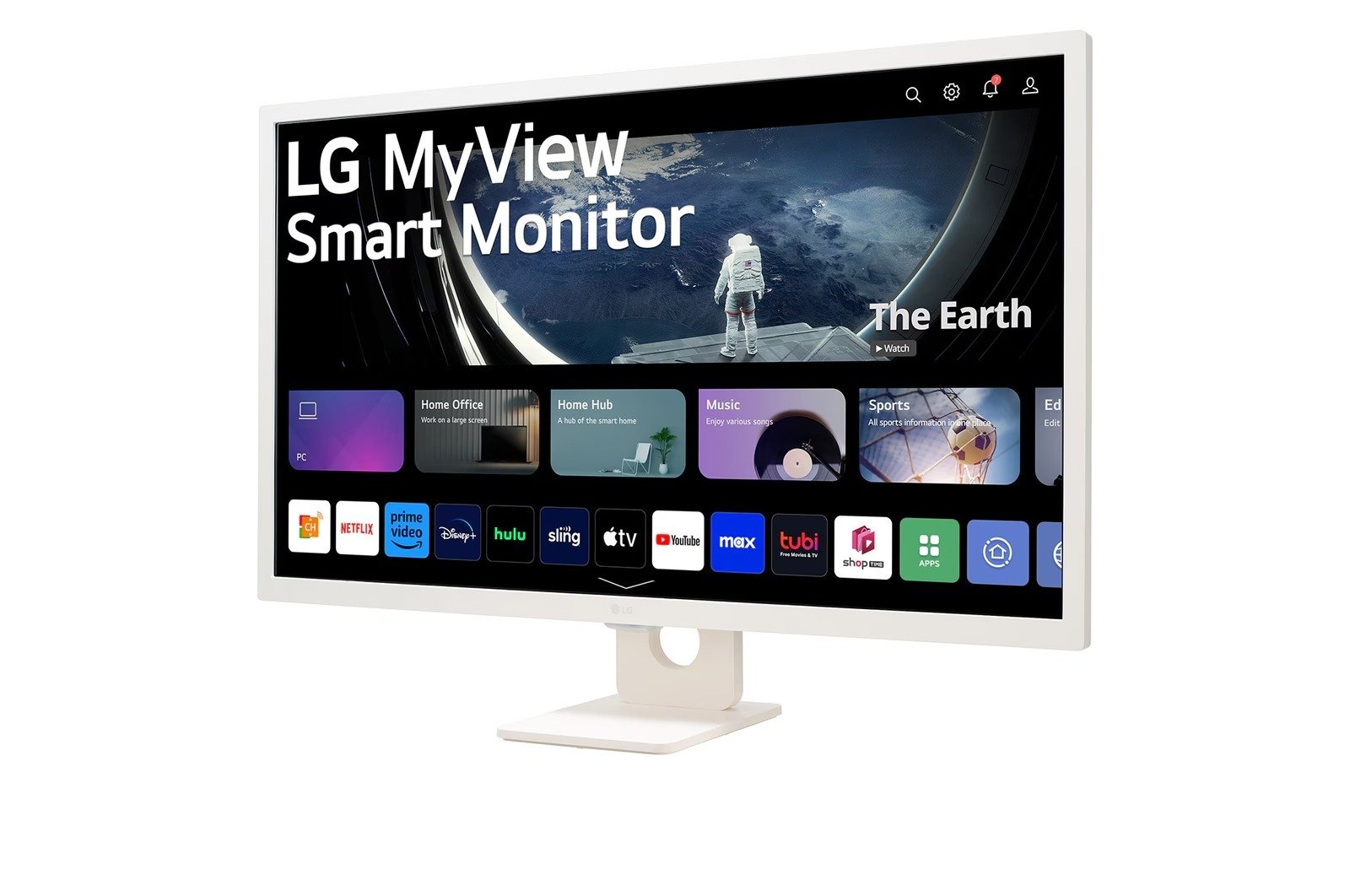 LG 32 INCH FULL HD WEBOS SMART MONITOR WHITE LG 32SR50F-W thumbnail 2