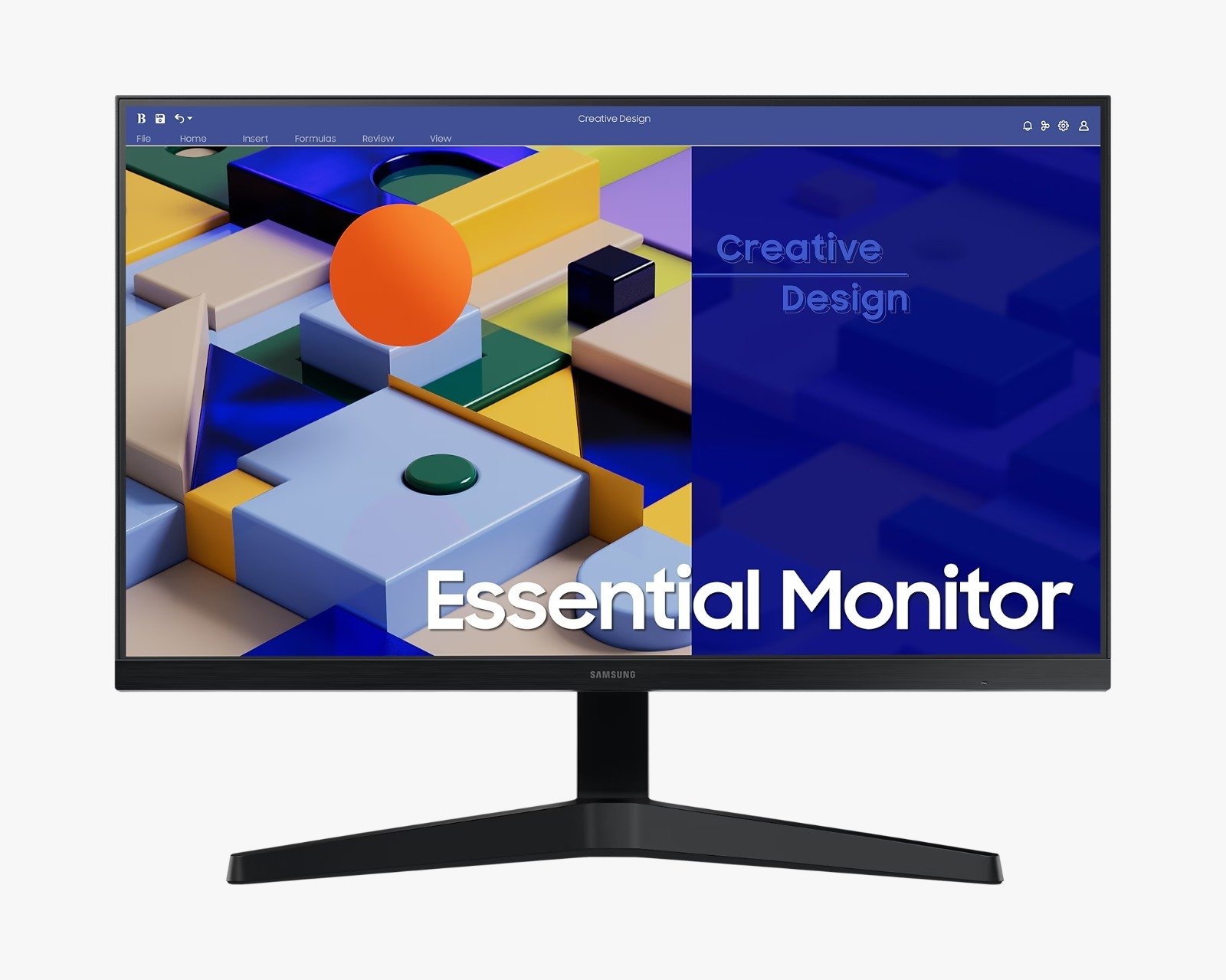 Samsung S3 Essential Mainstream Flat Monitor 24-Inch - LS24C310EAMXUE thumbnail 2