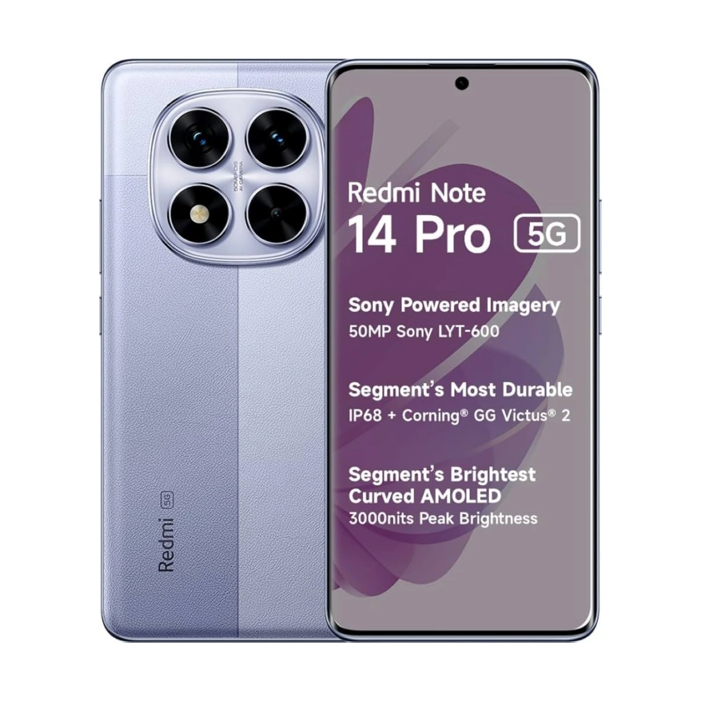 MI REDMI NOTE 14 PRO 5G 12GB RAM 512GB ROM LAVENDER PURPLE thumbnail 2