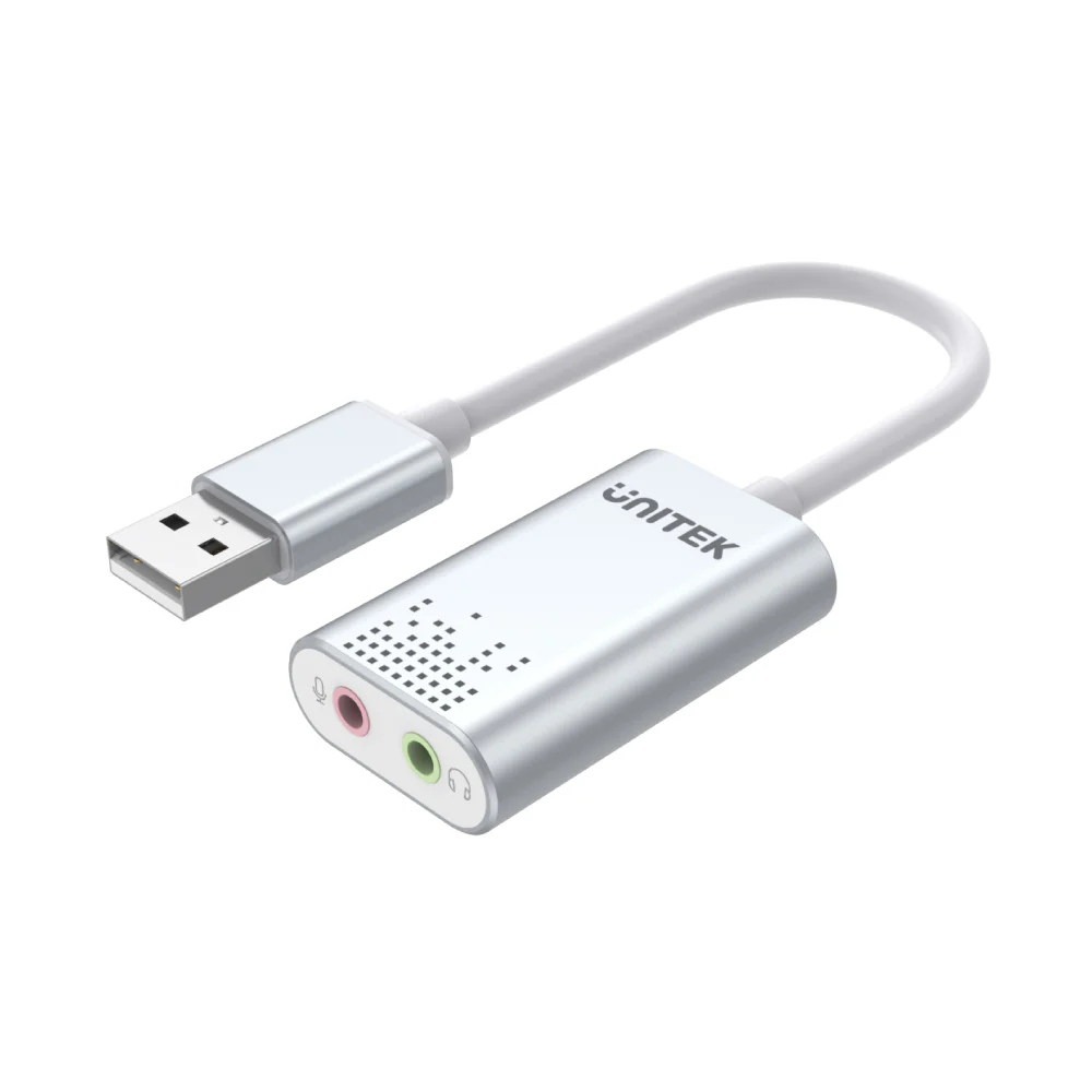 UNITEK USB SOUND CARD/AUDIO ADAPTER SILVER Y-247A thumbnail 2