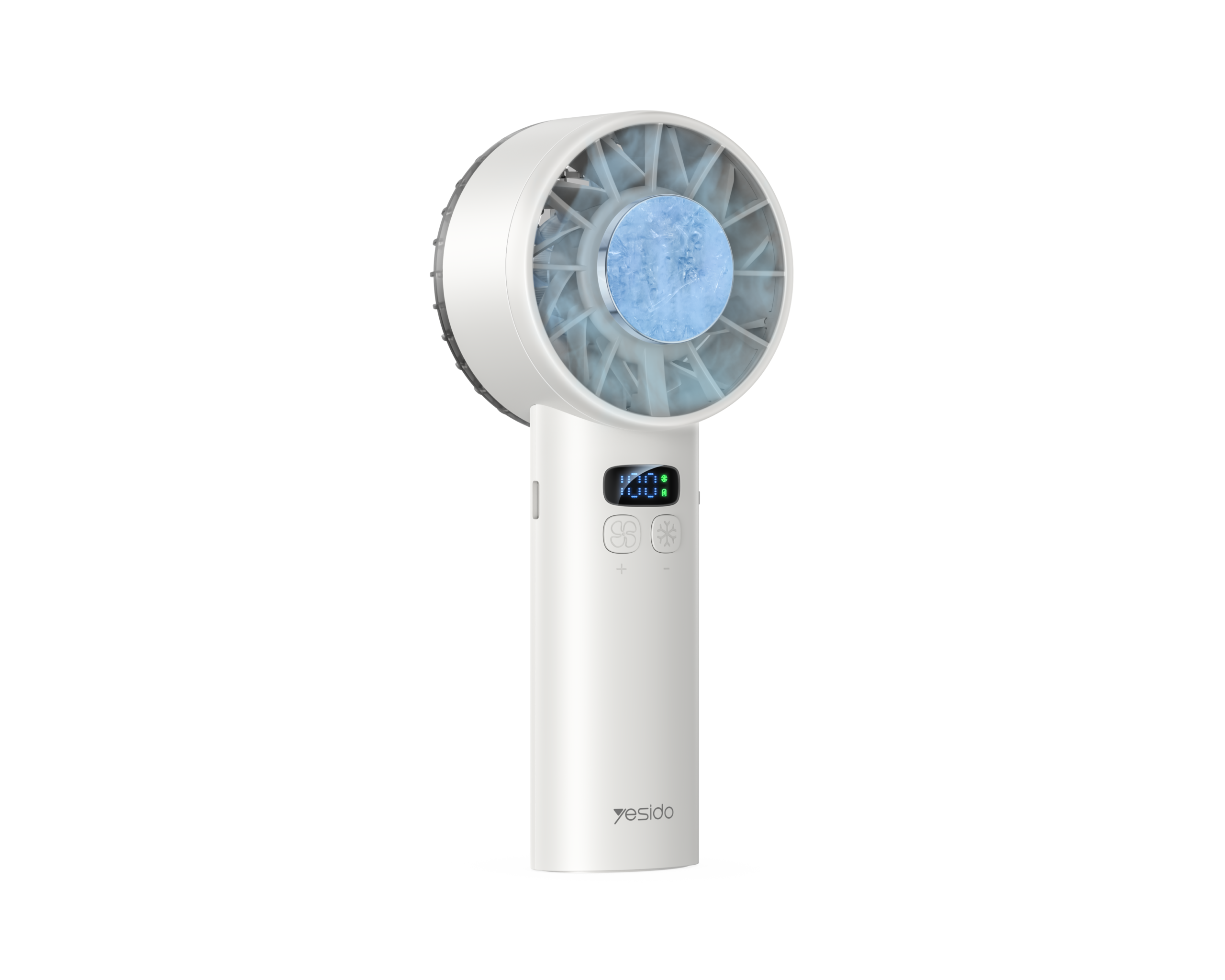 YESIDO HANDHELD FAN WHITE YF18 thumbnail 2