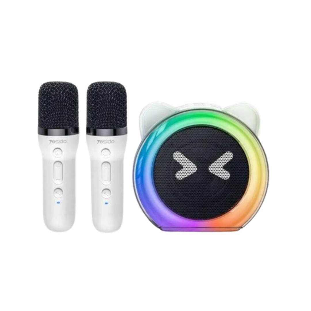 YESIDO KARAOKE MINI WIRELESS SPEAKER WHITE YSW36 thumbnail 2