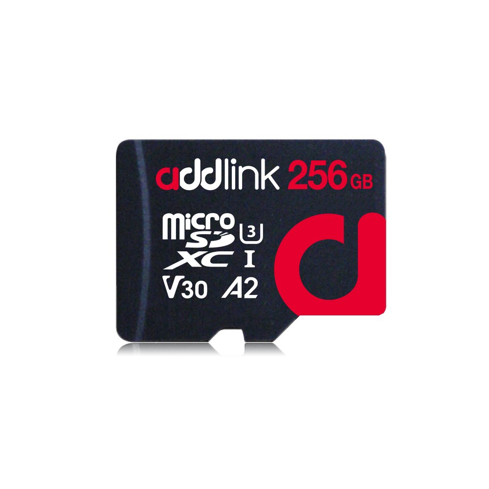 ADDLINK V30 256GB MICRO SDXC USH CARD WITH ADAPTER BLACK AD256GBMSXU32A thumbnail 2
