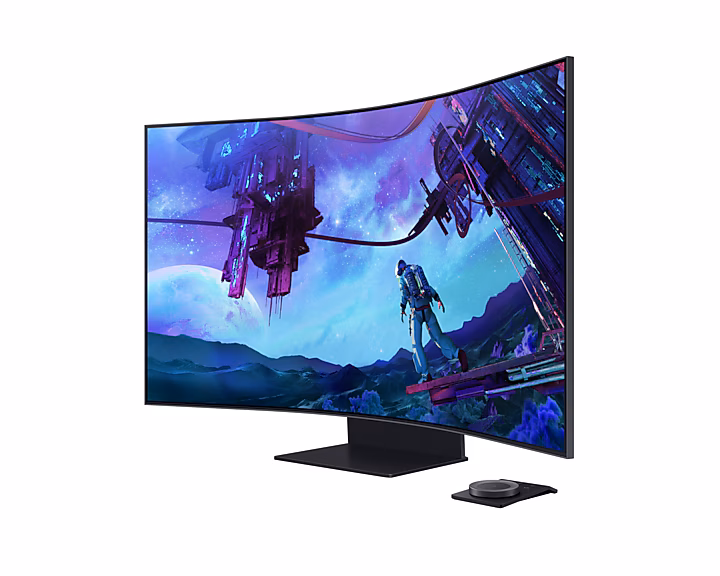 SAMSUNG 55 INCH ODYSSEY ARK 2ND GEN 165HZ CURVED UHD GAMING MONITOR SAMSUNG-LS55CG97WNWXXL thumbnail 2