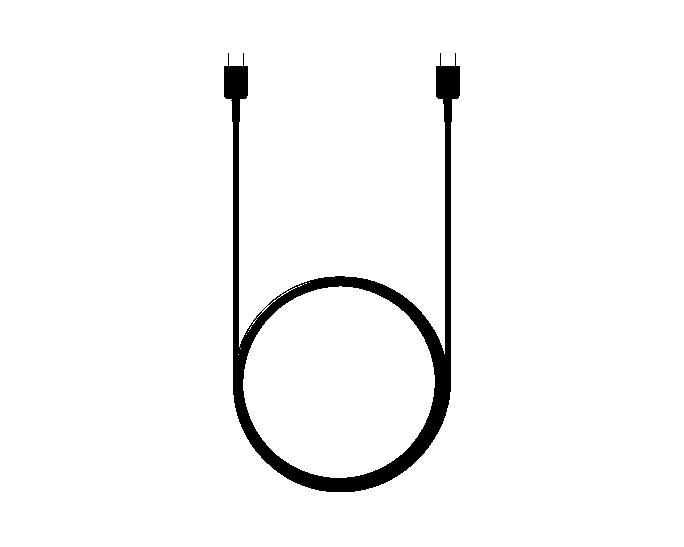 SAMSUNG USB-C TO USB-C 3A 1.8M CABLE BLACK EP-DX310JBEGWW thumbnail 2