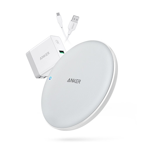 ANKER POWERWAVE 7.5 PAD FAST WIRELESS CHARGING PAD WHITE B2514K23 thumbnail 2