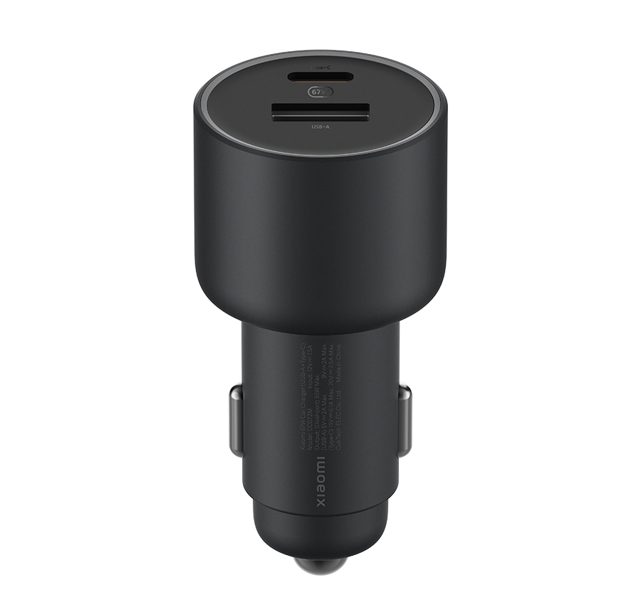 MI XIAOMI 67W CAR CHARGER USB A + TYPE C BLACK CC07ZM thumbnail 2