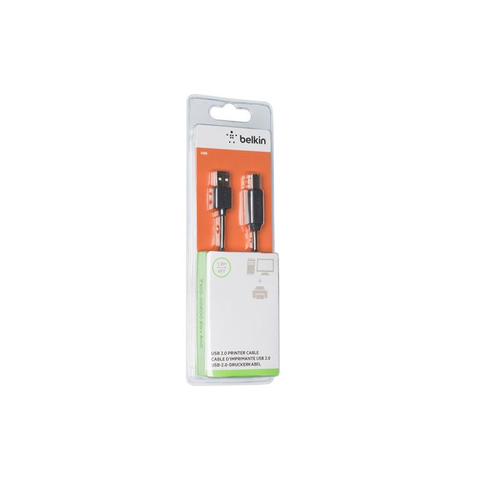 BELKIN USB 2.0 PRINTER CABLE 1.8M BLACK 8830BT27169 thumbnail 2