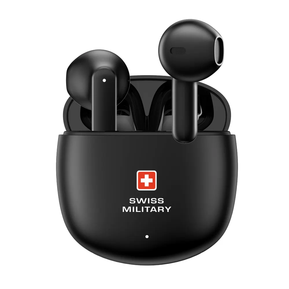 SWISS MILITARY VICTOR 6 HIGH BASS TRUE WIRELESS EARBUDS BLACK SM-TWS-VICTOR6-BLK thumbnail 2