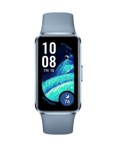 HUAWEI BAND 10 BLUE WITH BLUE FLUOROELASTOMER STRAP NOR-B29 thumbnail 2