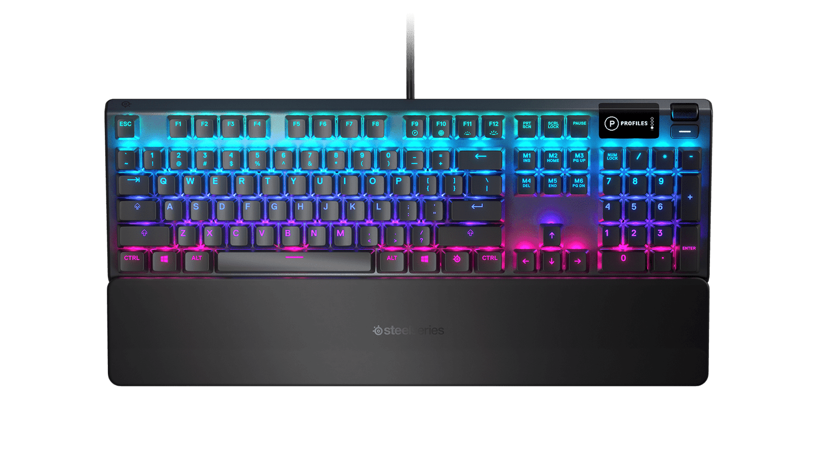 SteelSeries Apex 5 Gaming Keyboard (64532) - Hybrid Mechanical Switches, Customizable RGB Lighting, Durable Design thumbnail 2