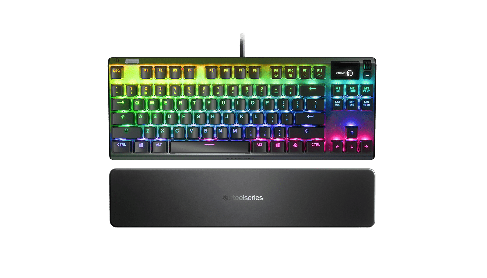 SteelSeries Apex 7 TKL Red Switch Mechanical Gaming Keyboard US (64646) - Compact Design, Dynamic RGB Lighting, Responsive Red Switches thumbnail 2