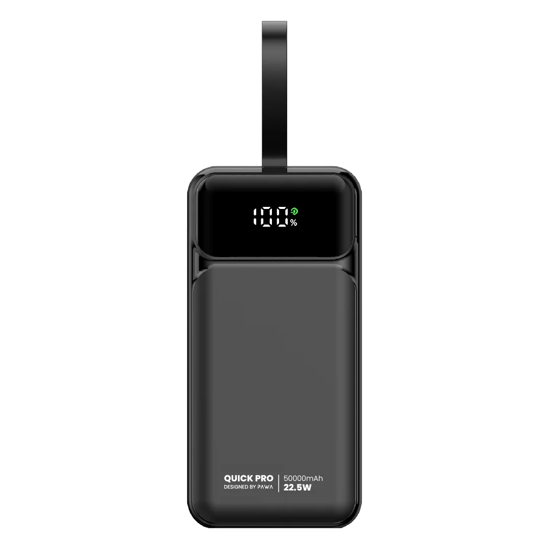 PAWA QUICKPRO 50000MAH P225 FAST CHARGING POWERBANK BLACK PW-PBQP50TT-BK thumbnail 2
