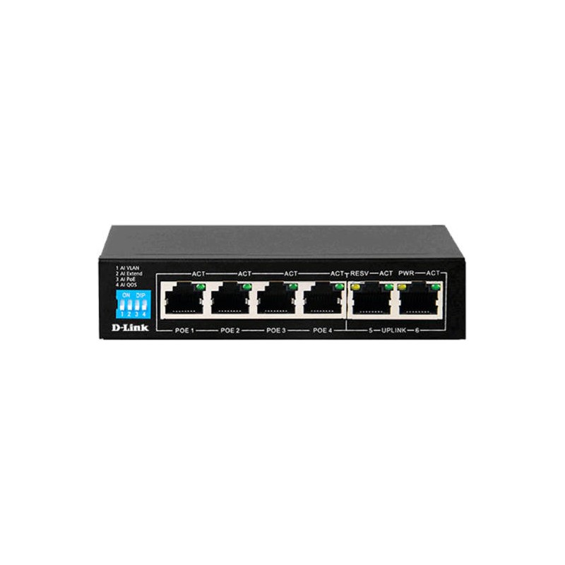 DLINK 6 PORT 10-100 LONG RANGE POE+SURVEILLANCE SWITCH DES-F1006P-E thumbnail 2
