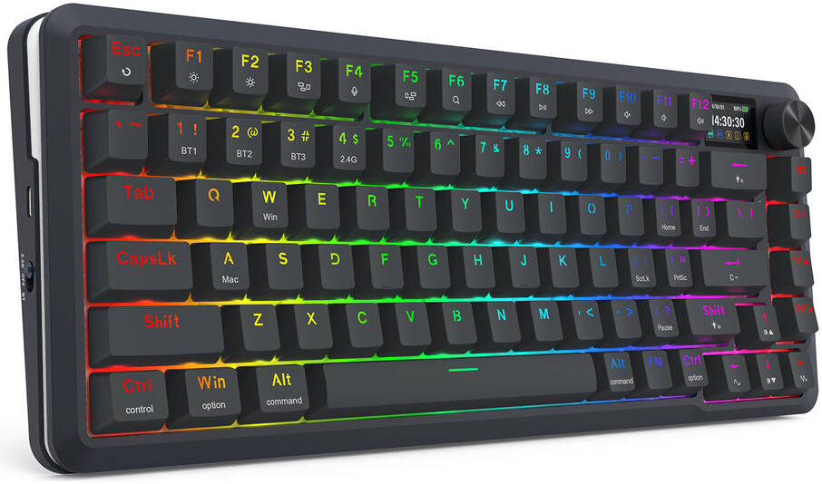 REDRAGON FLEKACT PRO 82 KEYS TRI-MODE GAMING BLACK K708GG-RGB-PRO thumbnail 2