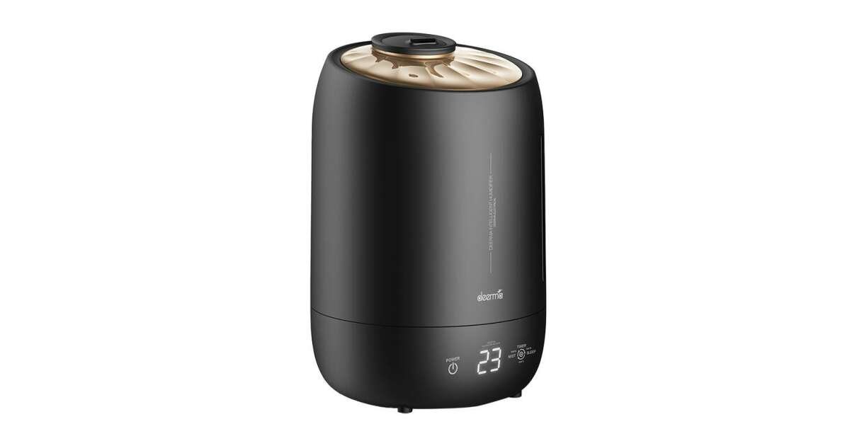 DEERMA DEM-F600 Black Ultrasonic Cool Mist Humidifier | Large Capacity | Whisper-Quiet Operation | Auto Shut-Off | Adjustable Mist Levels thumbnail 2
