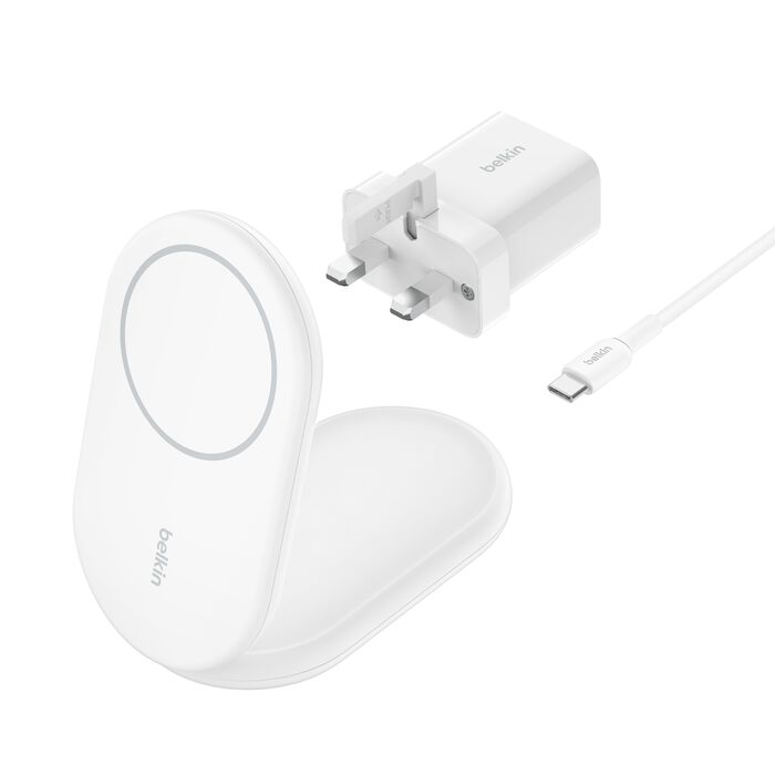 BELKIN BOOST CHARGE 15W MAGNETIC FOLDABLE CHARGER WHITE WIB007MYWH thumbnail 2