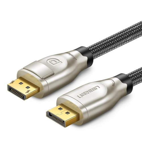 UGREEN DISPLAYPORT 1.2 MALE TO MALE CABLE WITH NYLON BRAID 2M BLACK 30120 thumbnail 2