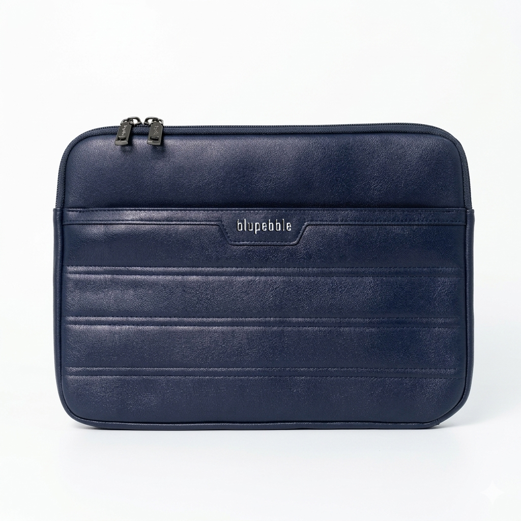 BLUPEBBLE MACBOOK SLEEVE 14 INCH ESSENTIAL BLUE BP-ESSENTIAL-BL thumbnail 2