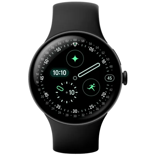 GOOGLE PIXEL WATCH 4 45MM WIFI WITH OBSIDIAN ACTIVE BAND MATTE BLACK thumbnail 2