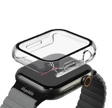 BLUPEBBLE ROCK SHIELD SLIM ARMOUR WITH GLASS SHIELD APPLE WATCH 44/45MM CLEAR BP-ARMOURSP45-CL thumbnail 2