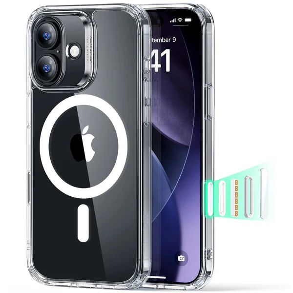 ESR CLASSIC HYBRID MAGNETIC CASE CAM CONTROL COMPATIBLE WITH IPHONE 17 CLEAR thumbnail 2