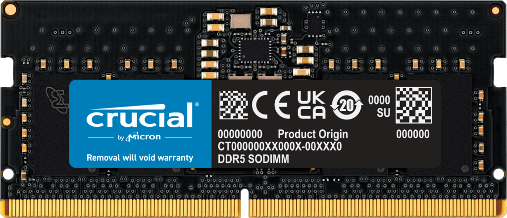 Crucial 8GB DDR5-5600 Laptop RAM CT8G56C46S5 thumbnail 2