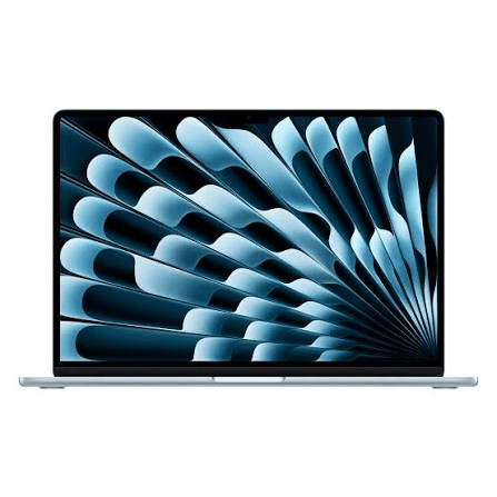APPLE MACBOOK AIR 15 INCH M4 CHIP 10 CORE CPU 10 CORE GPU 16GB 256GB SKY BLUE ENGLISH MC7A4 thumbnail 2