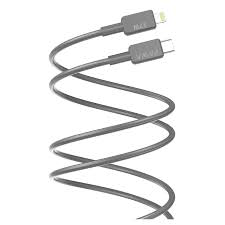 PAWA EL CARO SERIES USB C TO LIGHTNING 27W PREMIUM BRAIDED CABLE 2M GREY PW-20BD27CL-GY thumbnail 2
