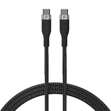 POWERO PLUS RAPID PRO USB A TO USB C PREMIUM BRAIDED CABLE 1.2M BLACK PR-RPBD12AC-BK thumbnail 2