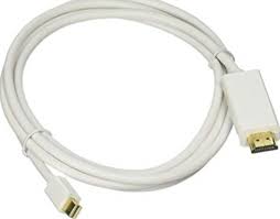 MINDPURE MINI DP TO HDMI MALE TO MALE WHITE ROUND CABLE 1080P 3M WHITE LX10211 thumbnail 2