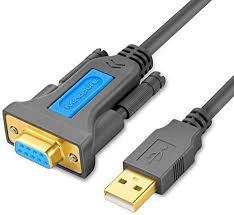MINDPURE USB TO DB9 RS-232 SERIAL CABLE 2M GRAY LX10375 thumbnail 2